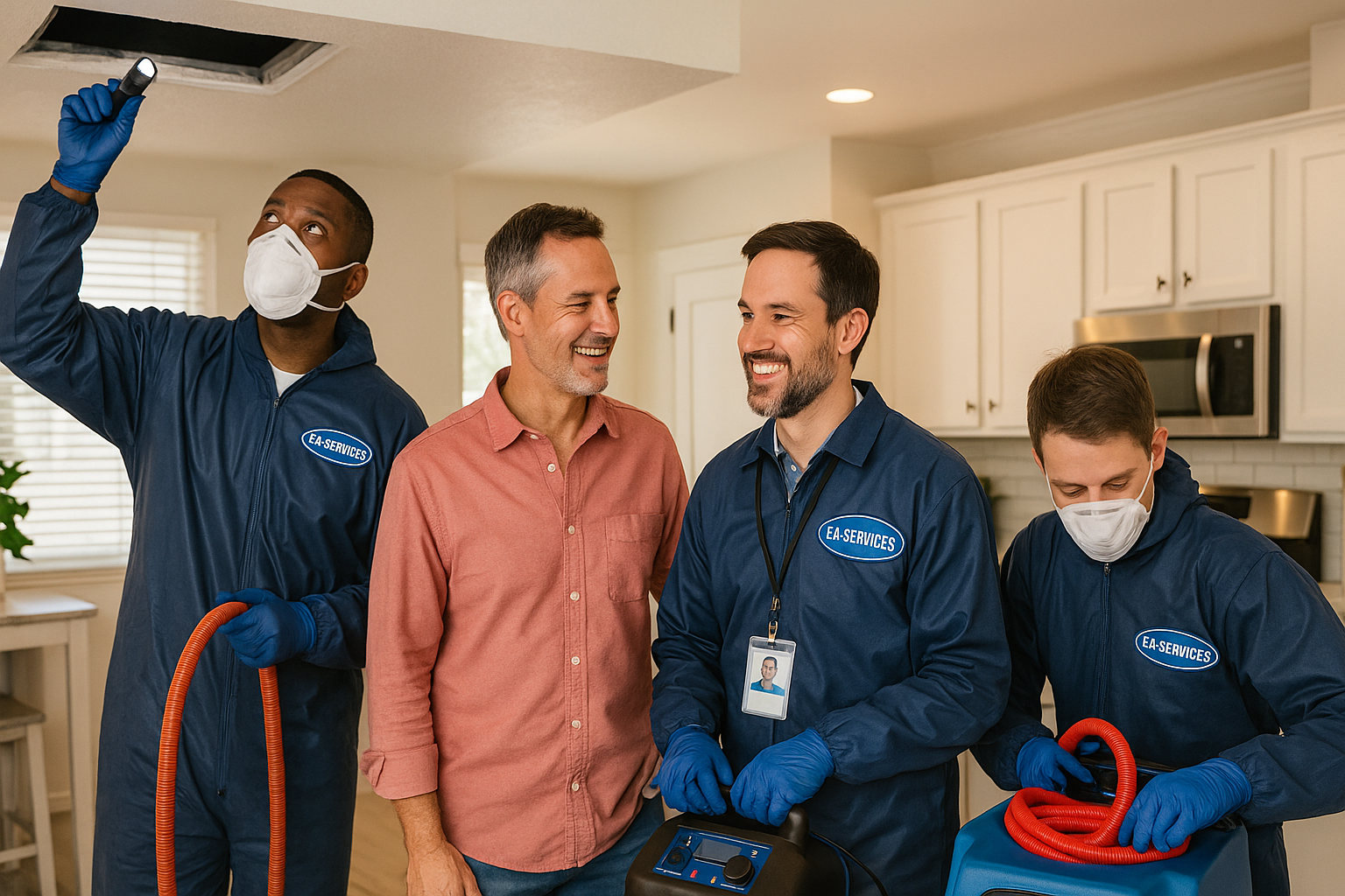 Professional cleaning team working in Sun City